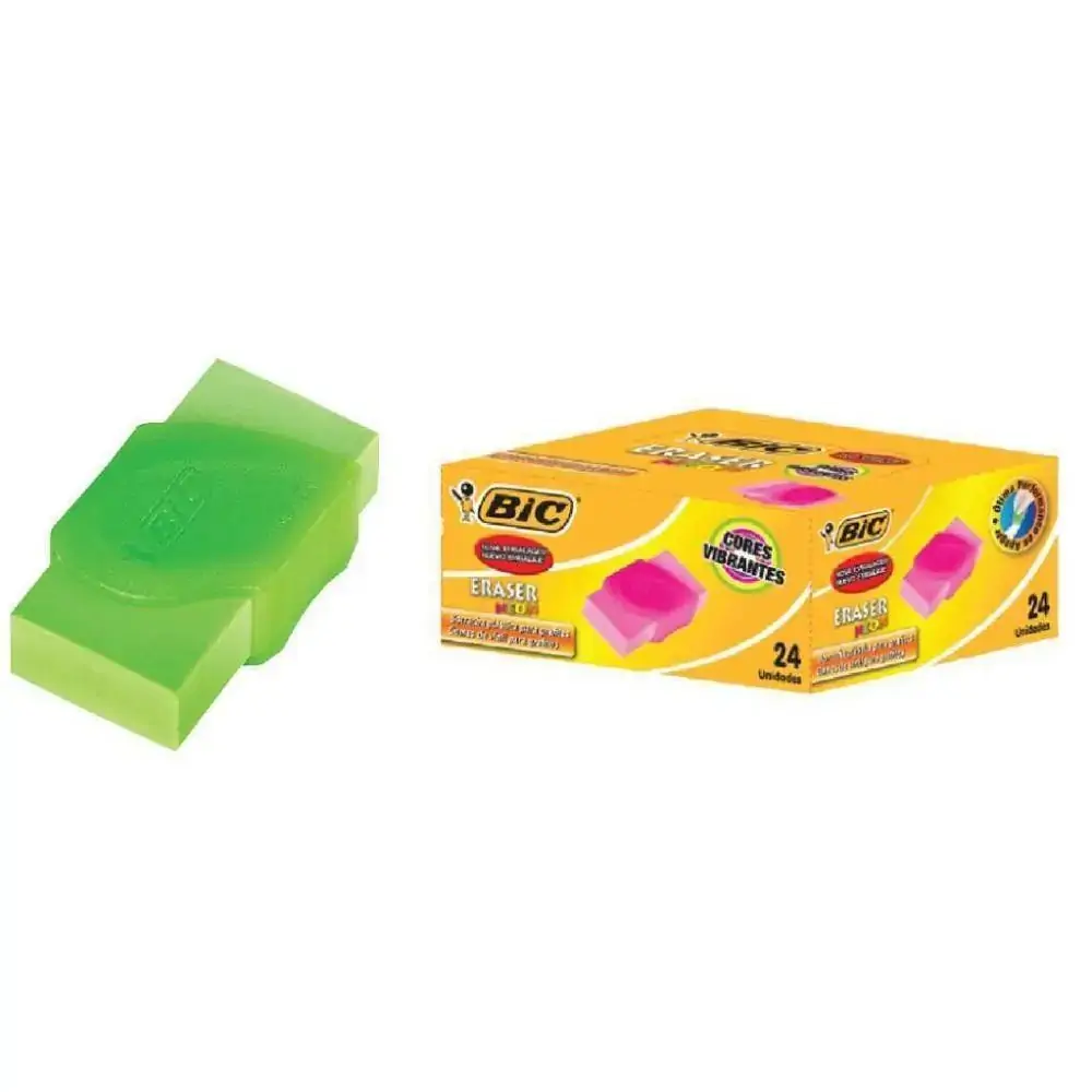 Borracha Bic Plast.neon