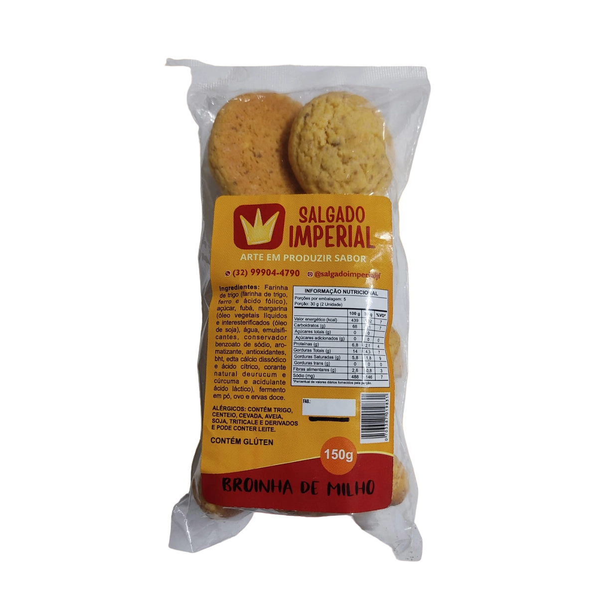 Broinha De Milho Salgado Imperial 150g
