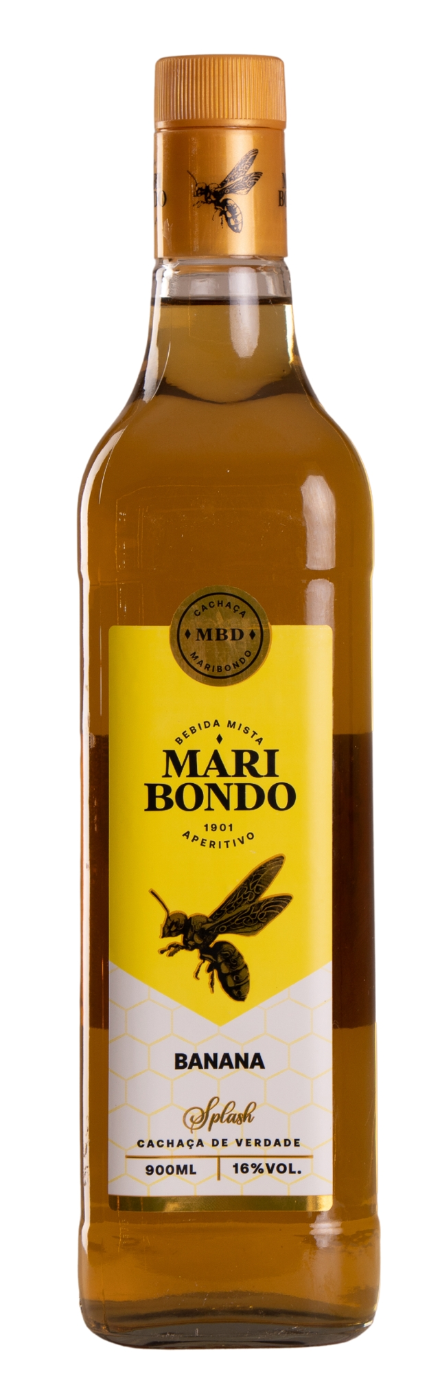Bebida Mista Maribondo Banana 900ml C/ Rertorn. Vas.