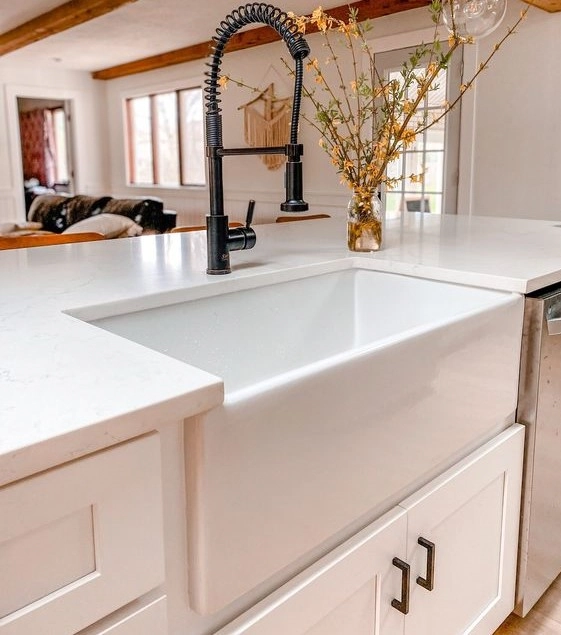 Cuba Evier Cozinha Em Porcelana Estilo Fazenda Farm Sink Frizada