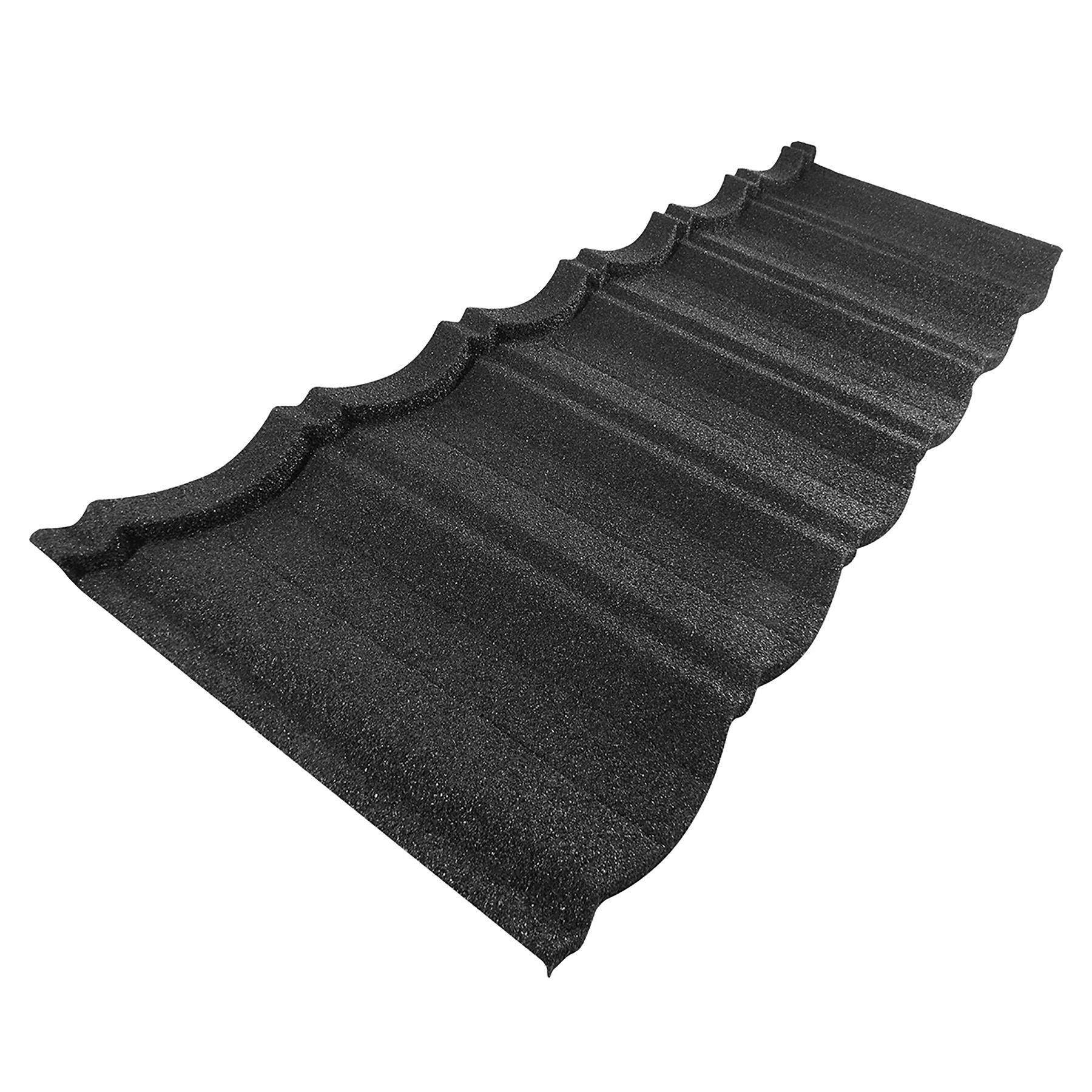 Telha Gravilhada 39,8 x 112cm Preta Euro Telhas