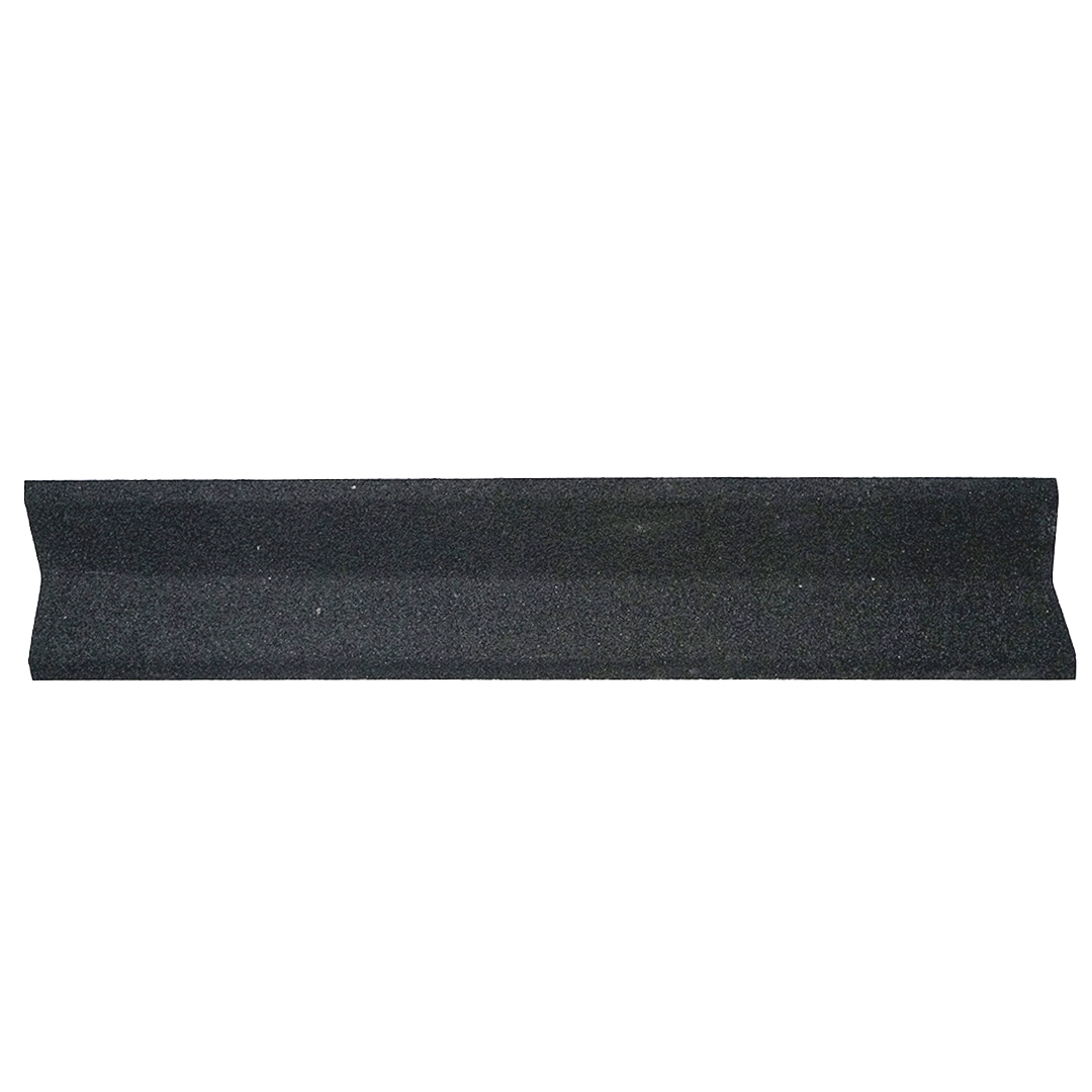 Acabamento Superior para Rincão Gravilhada 24x120cm Preto Euro Telhas