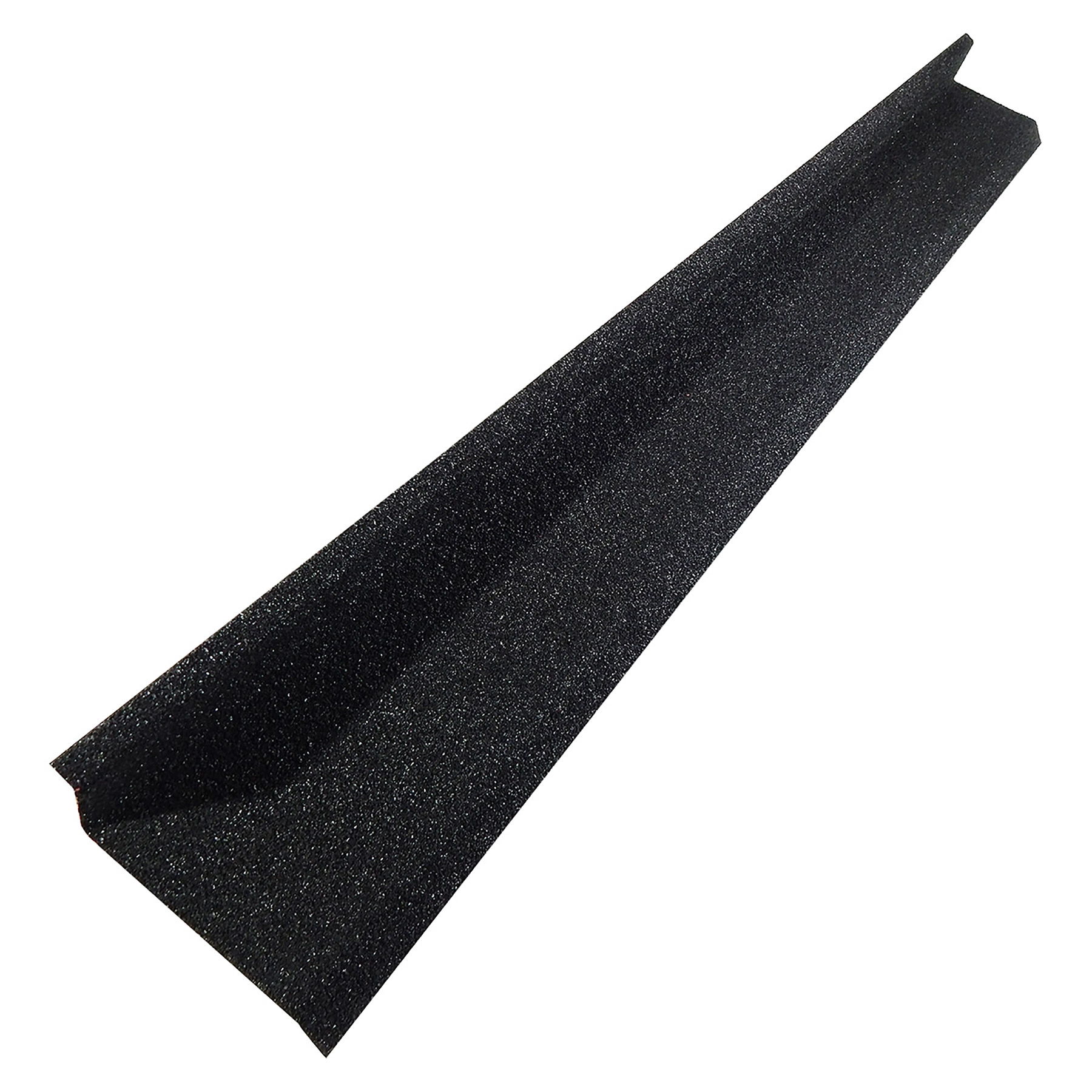 Rufo Cerâmica Gravilhada 15x120cm Preto Euro Telhas