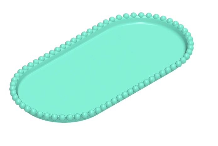 Bandeja Esfera Oval 25x13 Verde