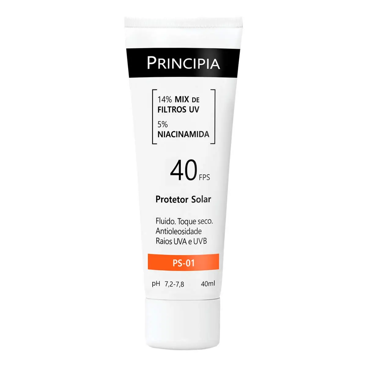 Protetor Solar Fps 40 Fluido Toque Seco Antioleosidade C 5 Niacinamida Principiaskincareps 01 Com 40