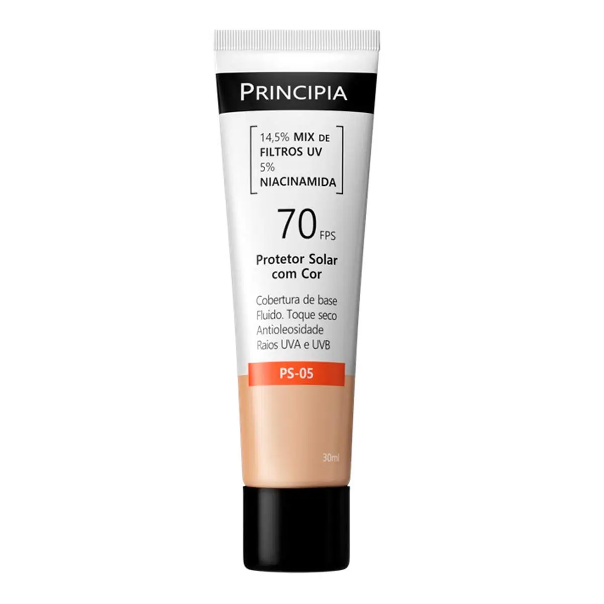 Protetor Solar Facial Principia Skincare Ps 05 14,5 Mix De Filtros Uv 5 Niacinamida Fps 70 Cor 1 0 3