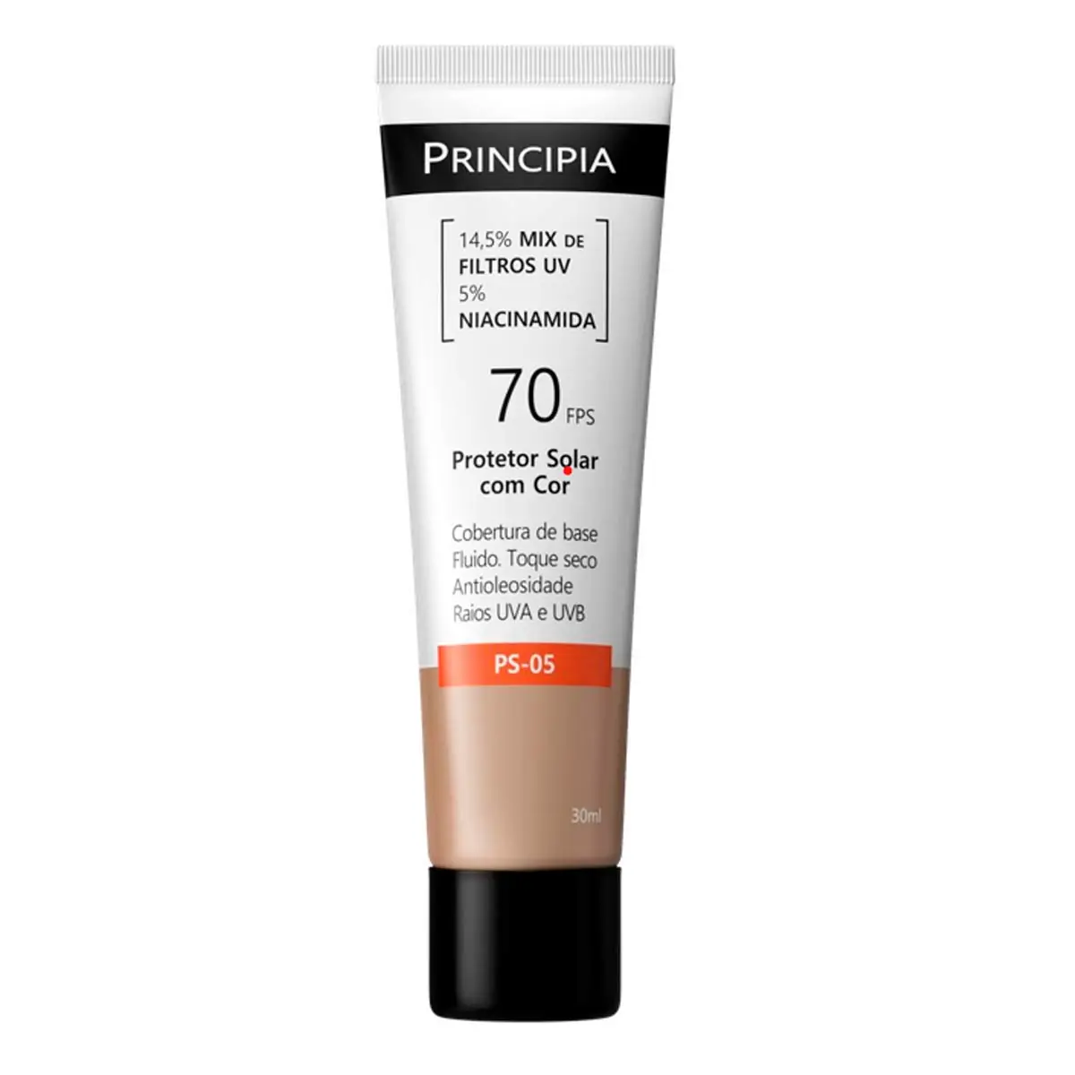 Protetor Solar Facial Principia Skincare Ps 05 14,5 Mix De Filtros Uv 5 Niacinamida Fps 70 Cor 3 0 3