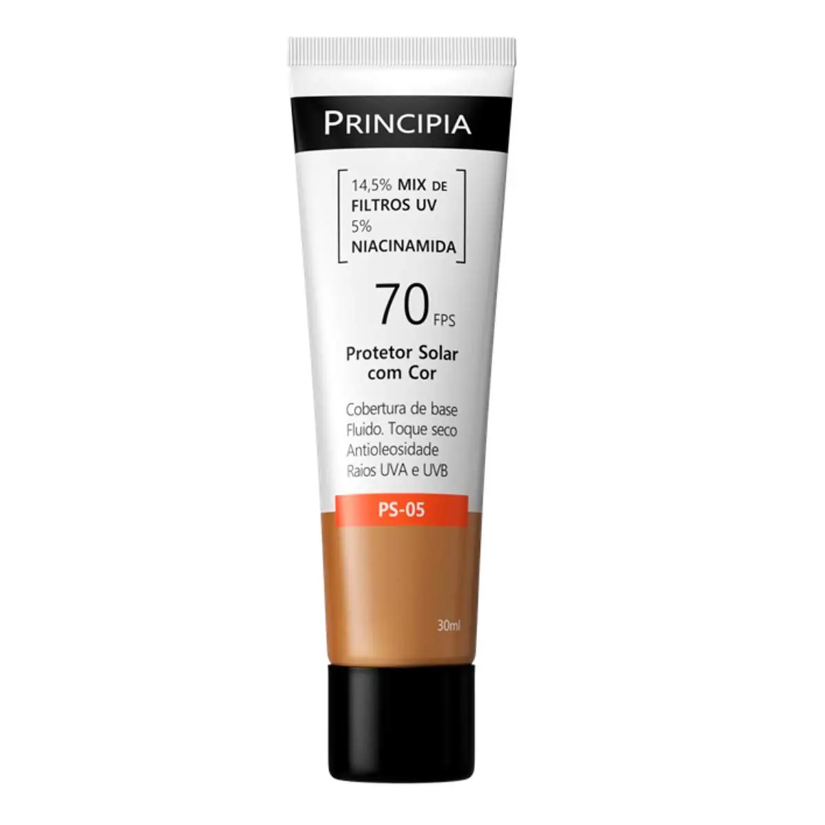 Protetor Solar Facial Principia Skincare Ps 05 14,5 Mix De Filtros Uv 5 Niacinamida Fps 70 Cor 4 0 3