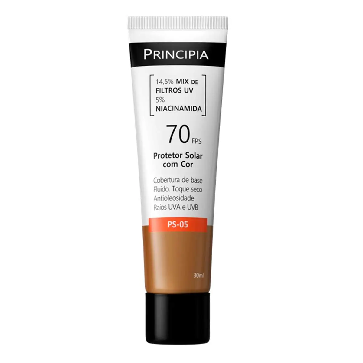 Protetor Solar Facial Principia Skincare Ps 05 14,5 Mix De Filtros Uv 5 Niacinamida Fps 70 Cor 5 0 3