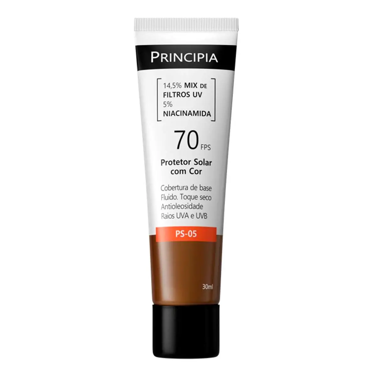 Protetor Solar Facial Principia Skincare Ps 05 14,5 Mix De Filtros Uv 5 Niacinamida Fps 70 Cor 6 0 3