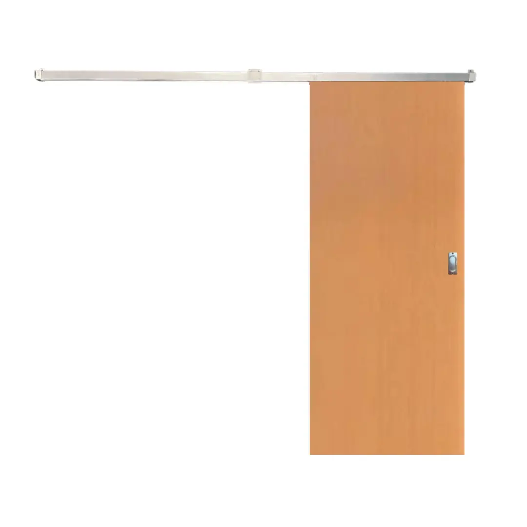 Porta De Correr Lisa 210x100 C Kit Aluminio