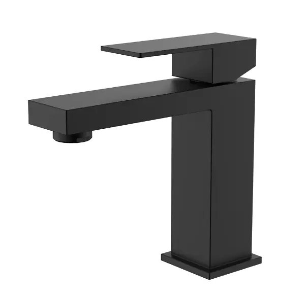 Misturador Monocomando Para Lavatório Bica Baixa Black - Kitbaco - Kmm16bl