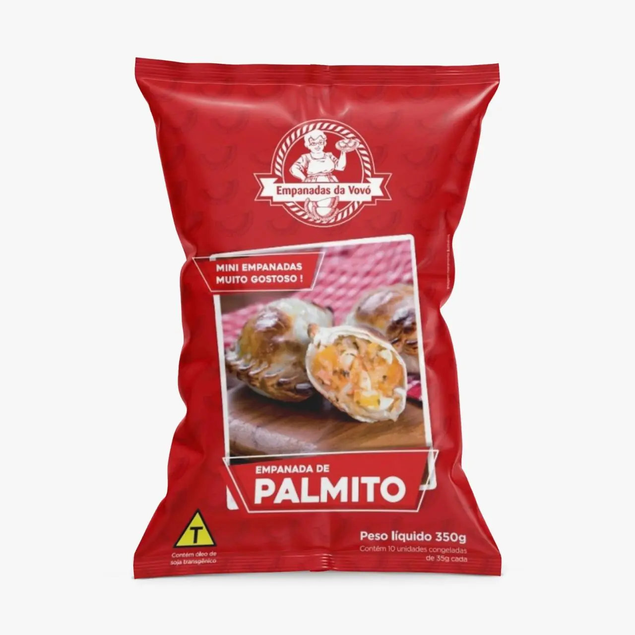 Pacote Mini Empanadas Congeladas Palmito 350g
