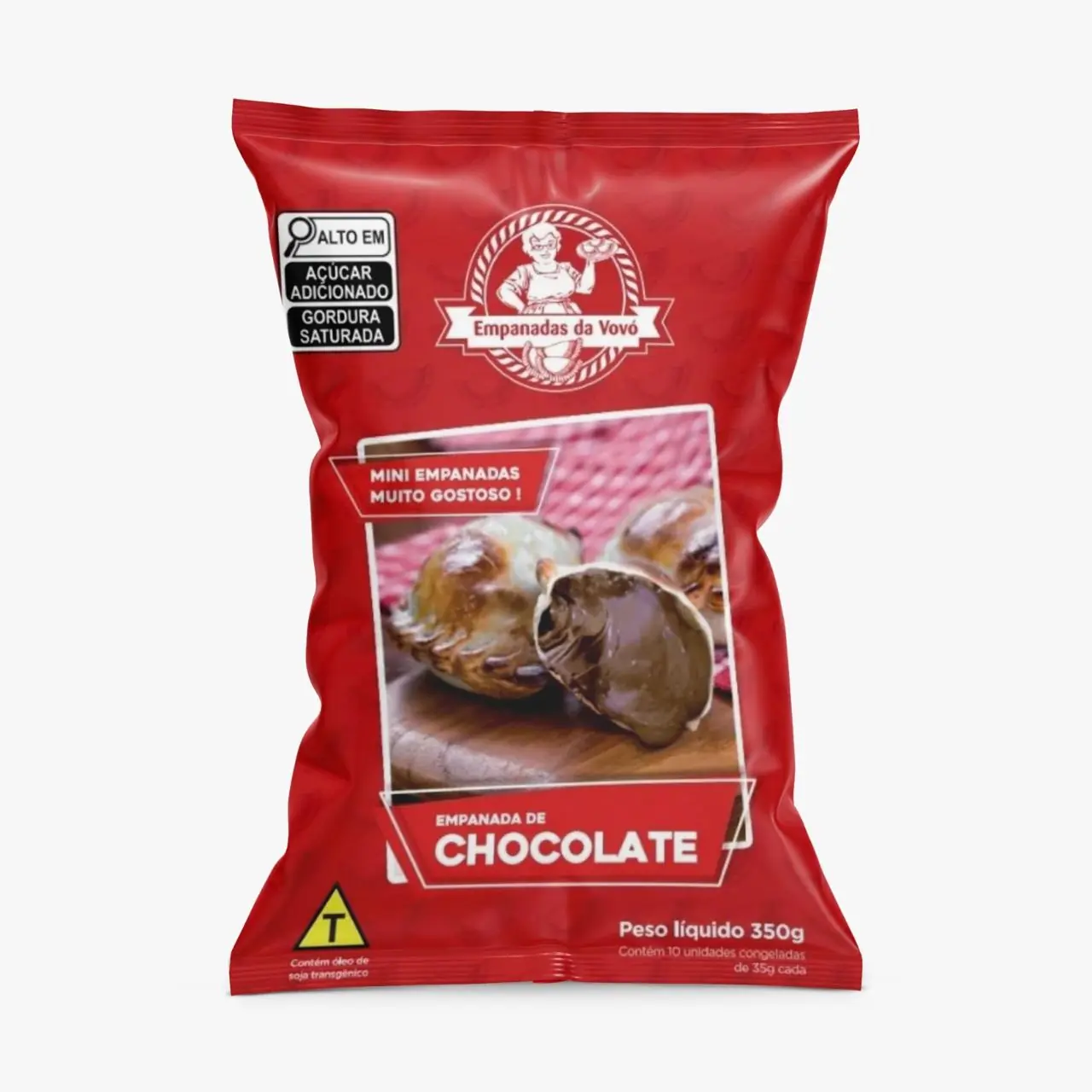 Pacote Mini Empanadas Congeladas Chocolate 350g
