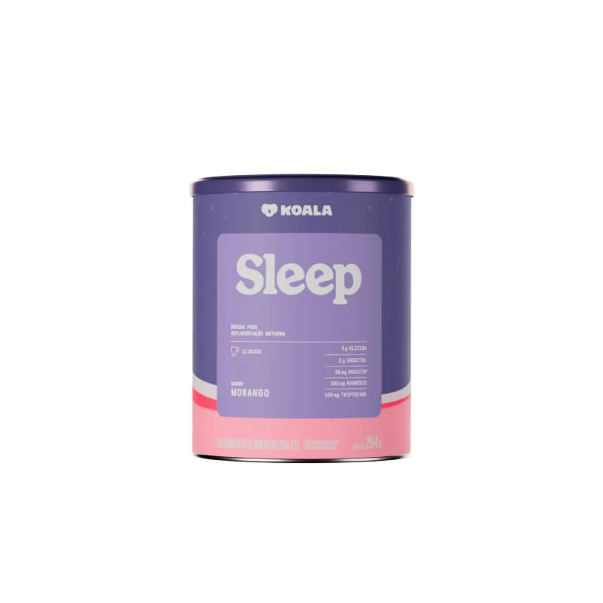 Sup.alim.koala Sleep Caffeine Army Morango 264g