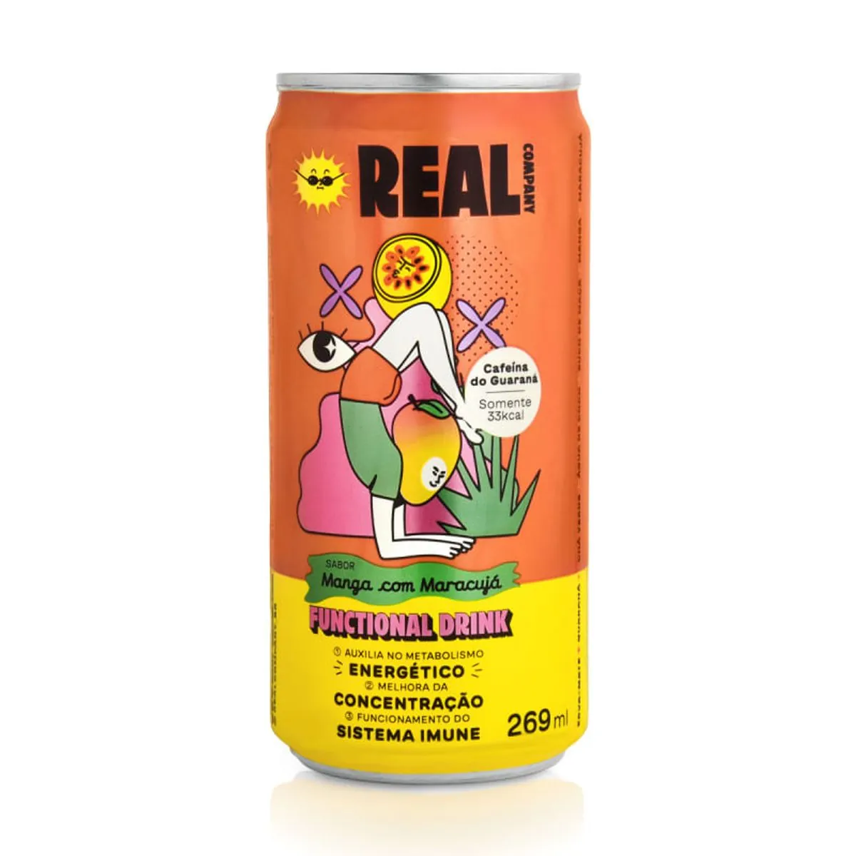 Functional Drink Manga Com Maracujá Real Company 269Ml
