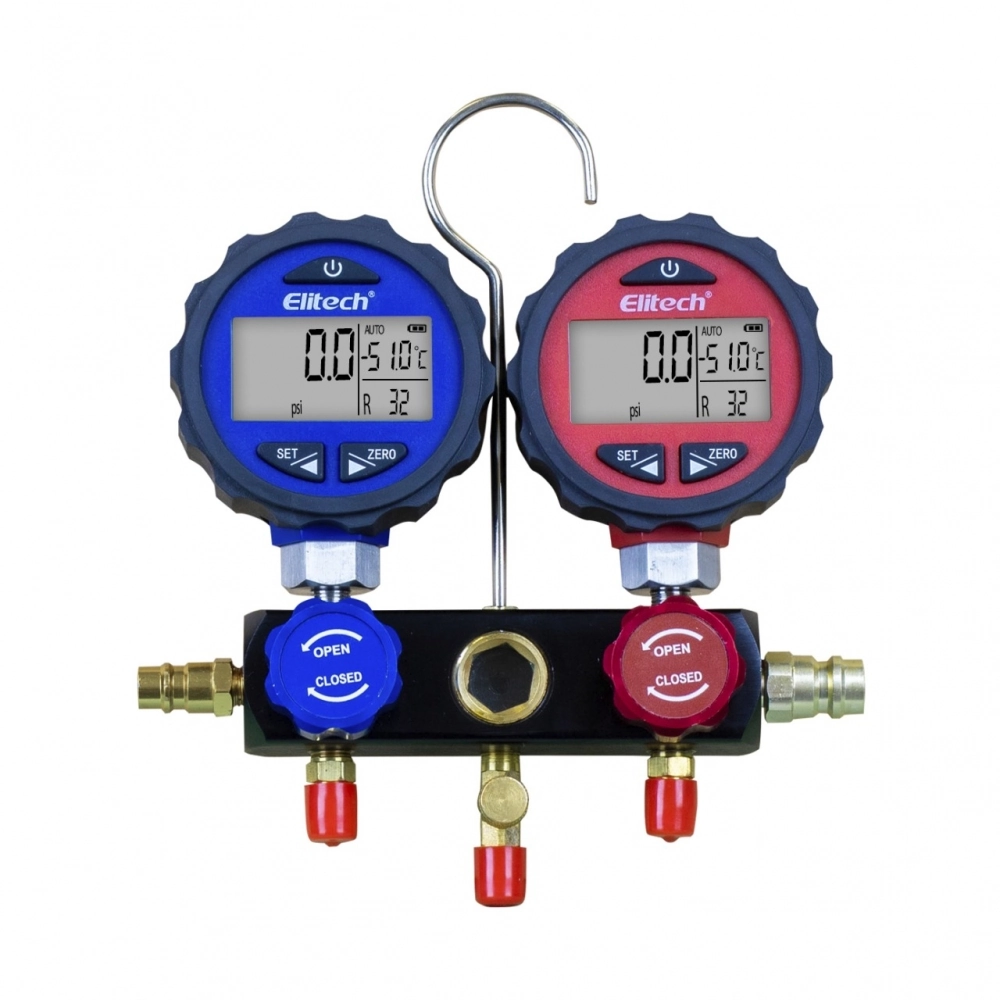 Dmg-3 Manifold Digital Com 02 Manômetros Para 87 Tipos De Gases