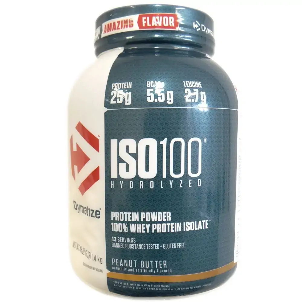 Iso100 Peanut Butter 3lbs Dymatize Nutrition