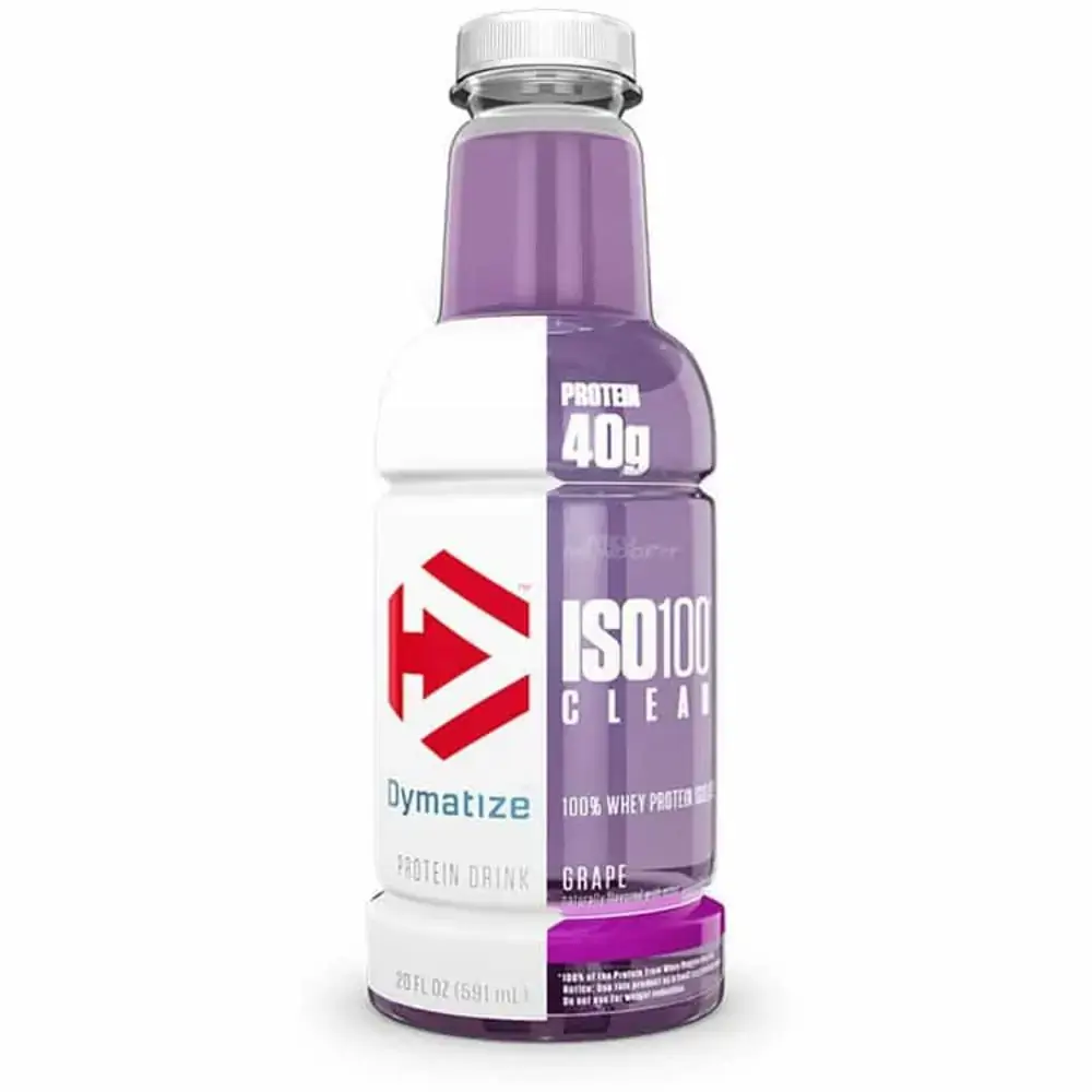 Dymatize Nutrition Iso 100 Clear Rtd Protein Drink Fruit Punch 20 Oz.