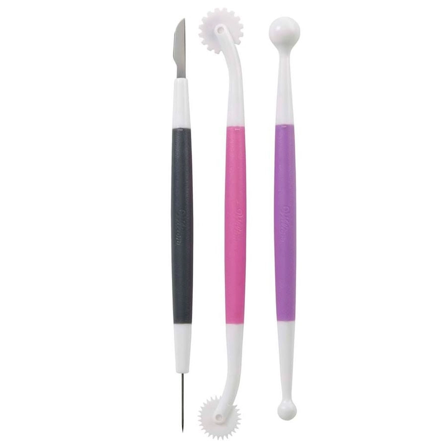Wilton 1907 1349 Basic 3 Piece Fondant And Gum Paste Tool Set