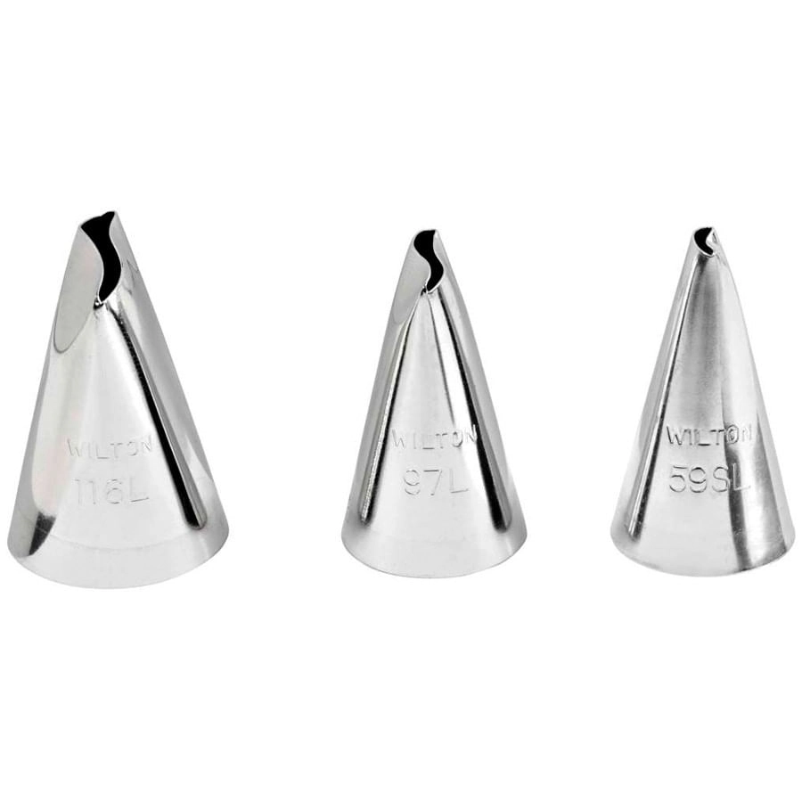 Wilton 418 612 Left Handed Petal Tip Set, Set Of 3