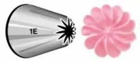 Wilton No. 1 E Drop Flower Tip