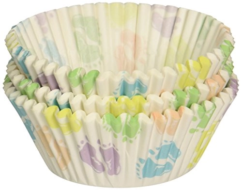 Wilton 415 113 Baby Feet Standard Baking Cups,75 Count
