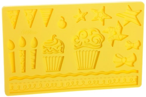 Wilton Fondant And Gum Paste Silicone Mold, Kids Party