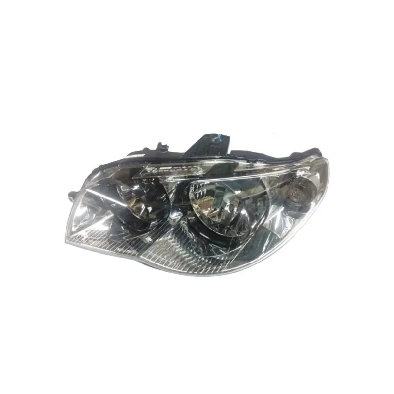 Farol Principal Lado Esquerdo Máscara Cromada Aro Preto H7/H7 - FIAT 7090310