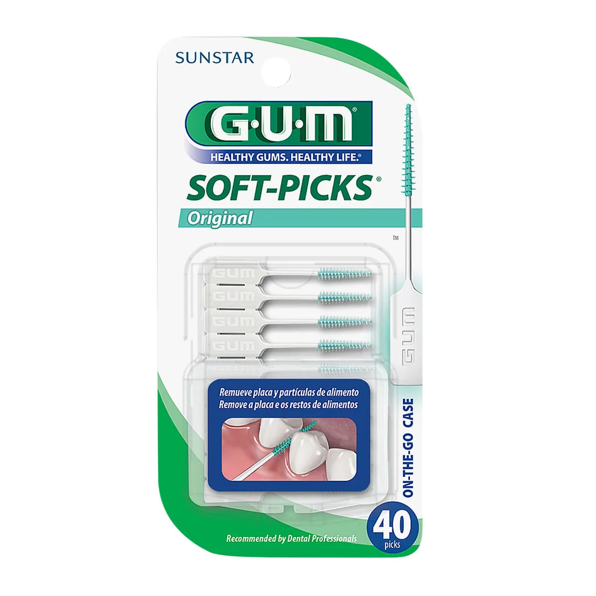 Palito Interdental Original Gum Soft Picks 40 Unidades
