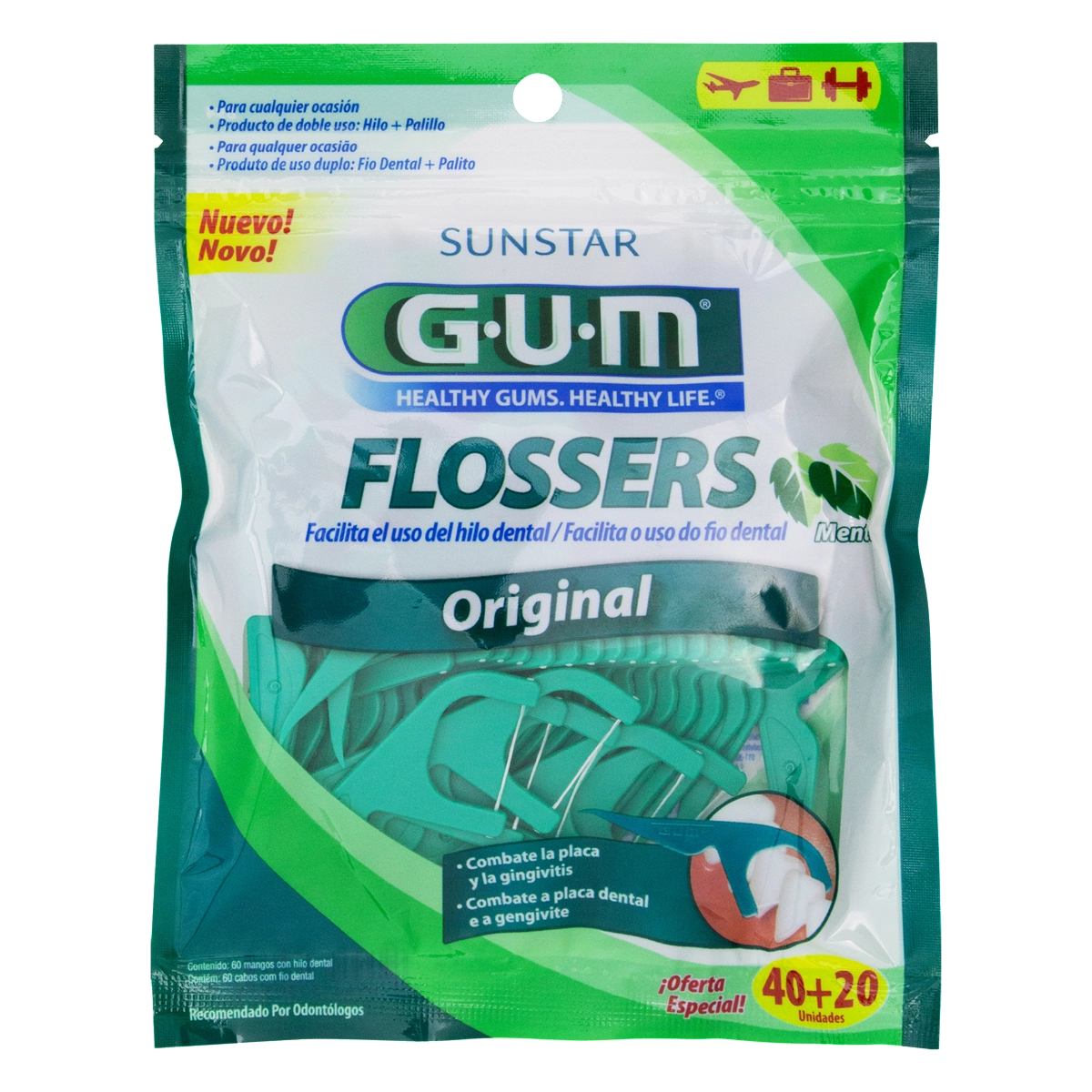 Passa Fio Original Menta Gum 60 Unidades