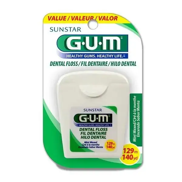Fio Dental Encerado Menta Gum 129m