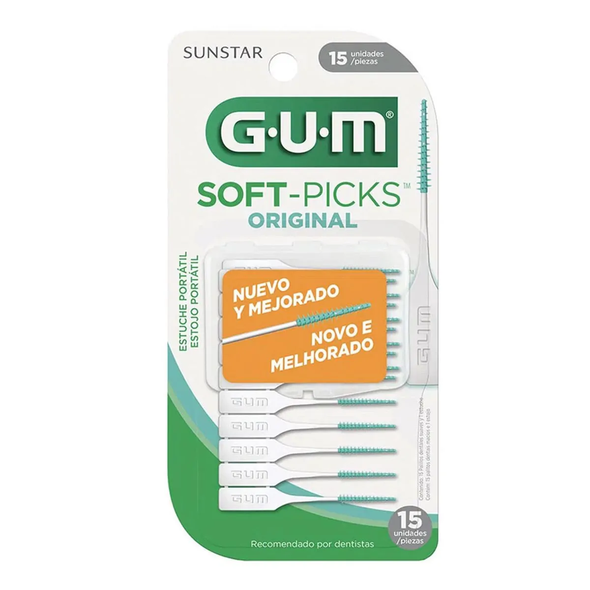 Palito Interdental Original Gum Soft Picks 15 Unidades