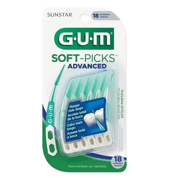 Palito Interdental Advanced Gum Soft Picks 18 Unidades