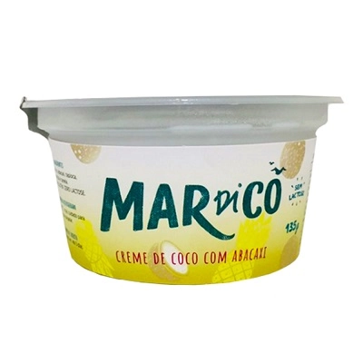 Creme De Coco Abacaxi E Canela Mardicô Pote 135g