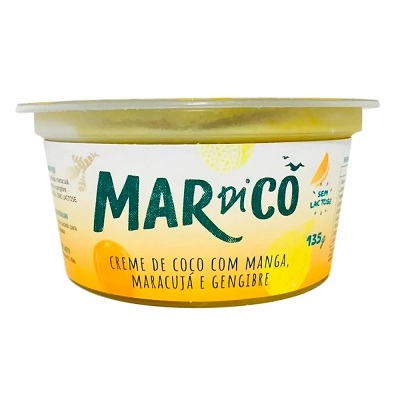 Creme De Coco Manga E Maracujá Mardicô Pote 135g