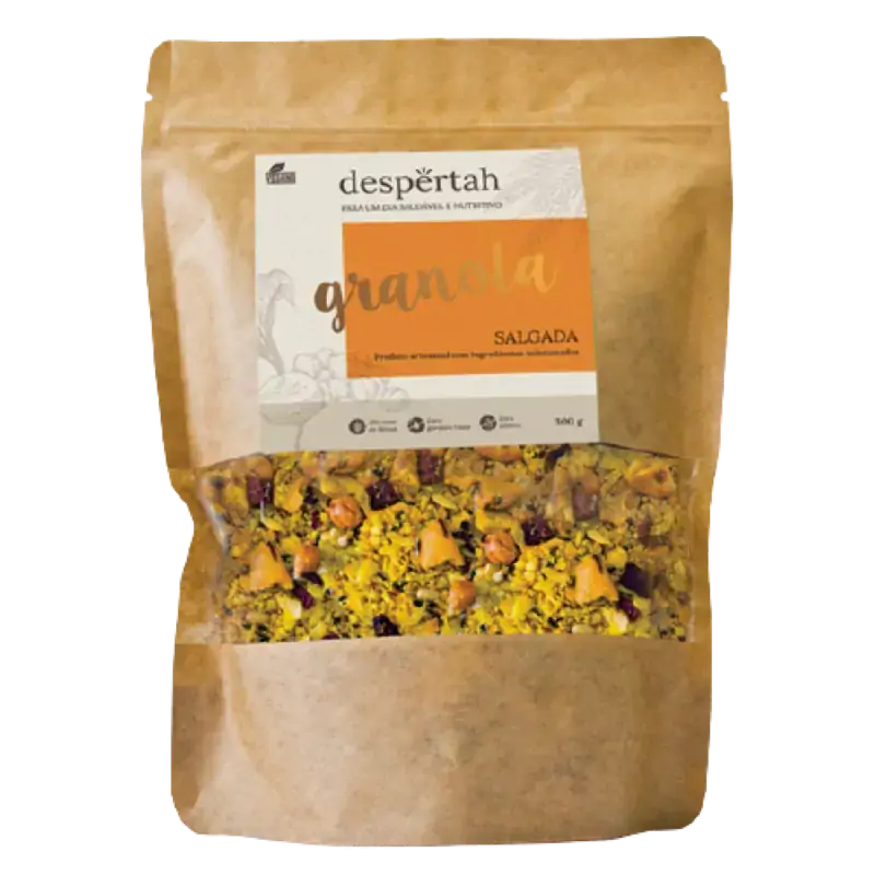 Granola Salgada com Grãos e Sementes Vegana Despertah 300g