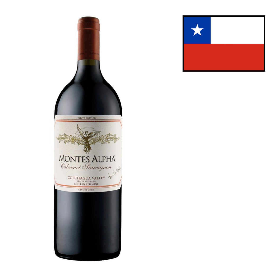 Vinho Chileno Tinto Cabernet Sauvignon MONTES ALPHA Garrafa 1,500ml