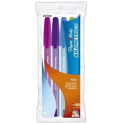 Caneta Esferogr Kilometr Sort Paper Mate