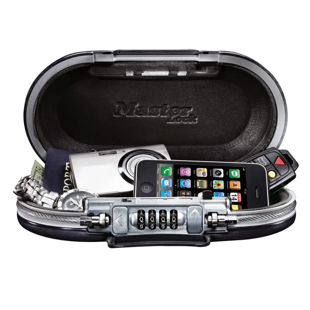 Master Lock Cofre Portátil Pequeno C/ Segredo Cinza 5900d