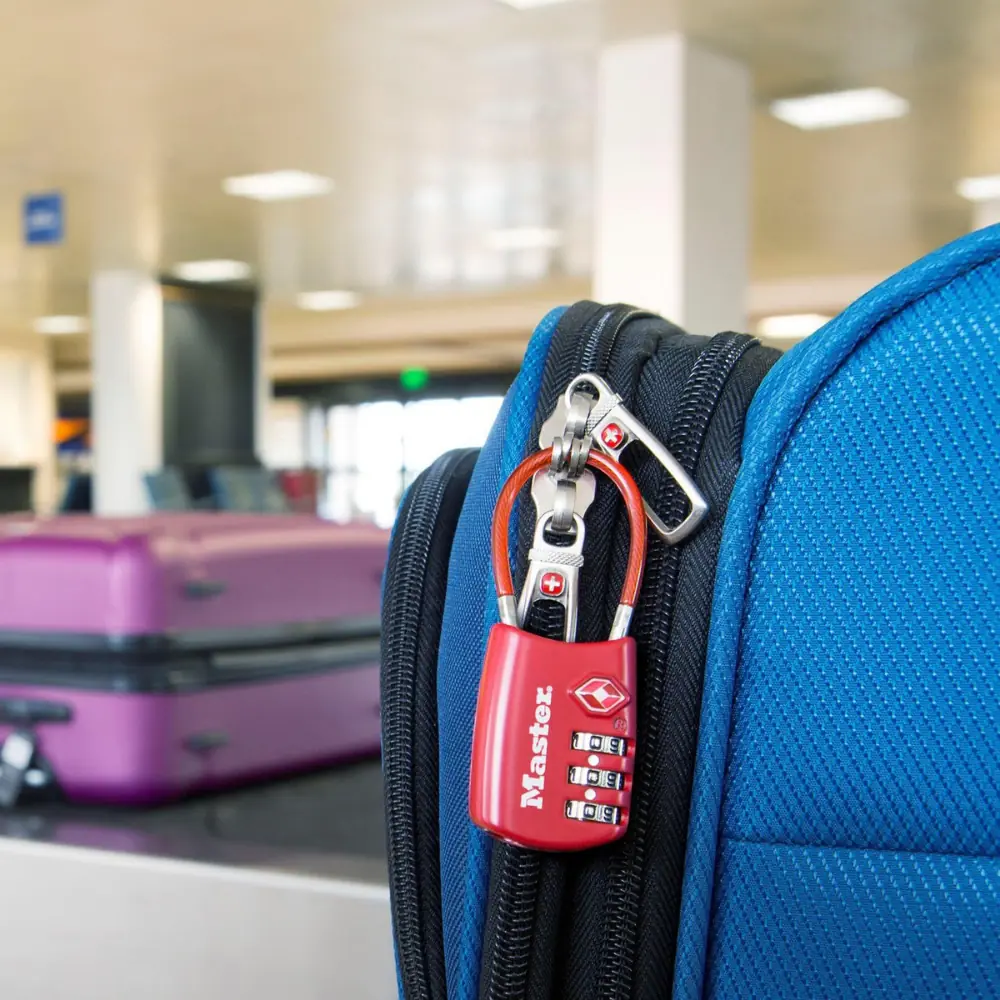Master Lock Cadeado Com Trava De Bagagem Aprovada Pela Tsa, Azul