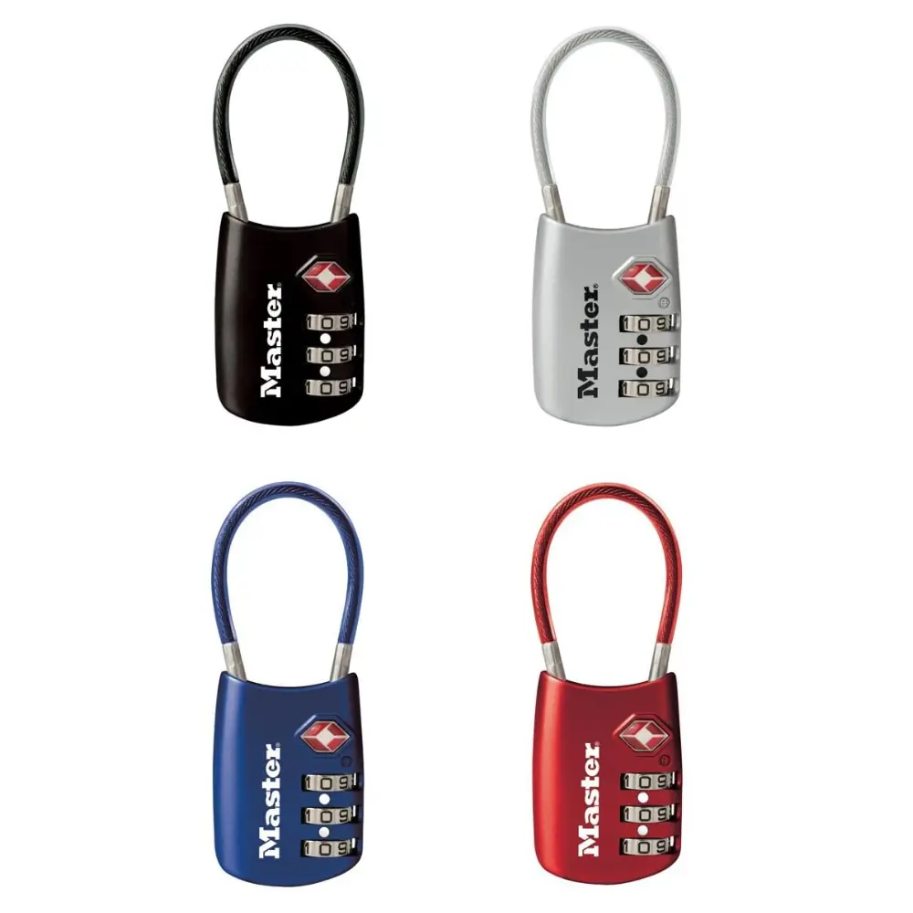 Master Lock 4688d Conjunto Sua Própria Combinação De Fechadura De Bagagem Aprovada Pela Tsa, 1 Pacote, Prata