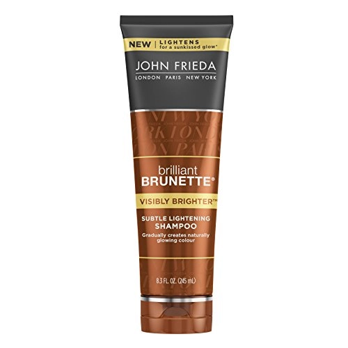 John Frieda Brilliant Brunette Visibly Brighter Subtle Lightening Shampoo, 8.3 Fluid Ounce