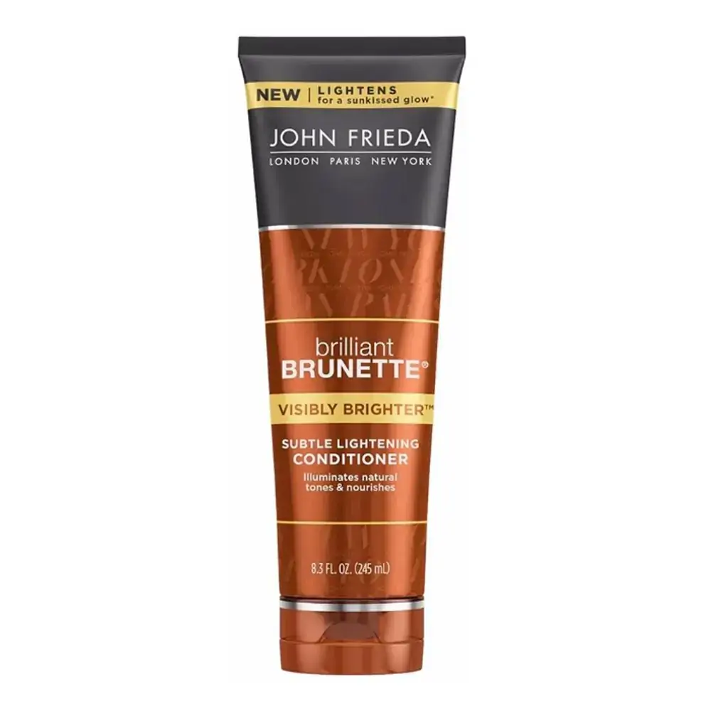 John Frieda Brilliant Brunette Visibly Brighter Subtle Lightening Conditioner, 8.3 Fluid Ounce