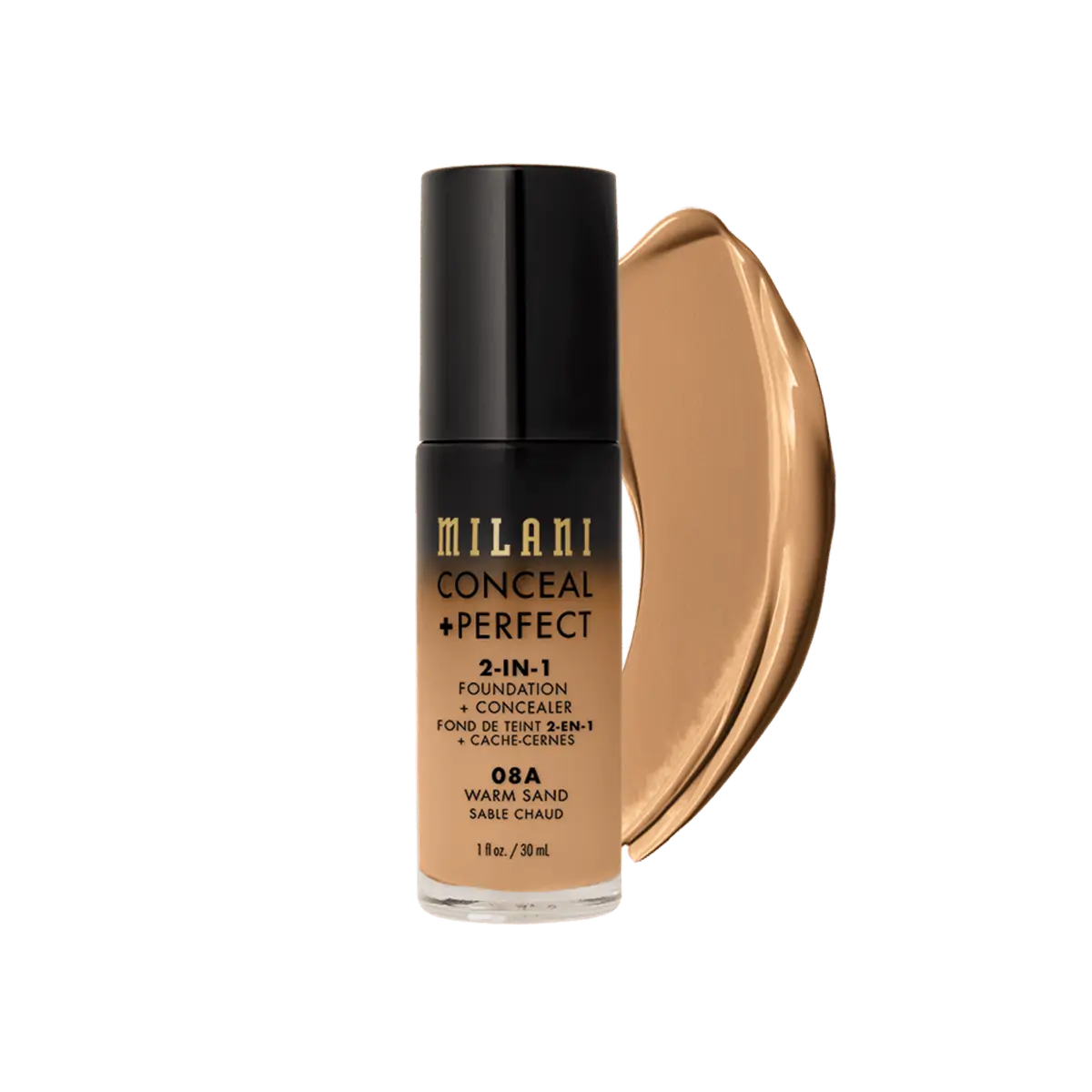 Milani Conceal + Perfect 2 em 1 - Base Líquida 30ml - Warm-Sand-08A30 ml