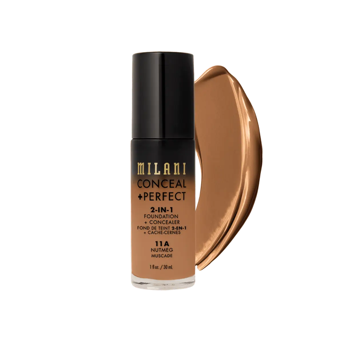 Milani Conceal + Perfect 2 em 1 - Base Líquida 30ml - Nutmeg-11A30 ml