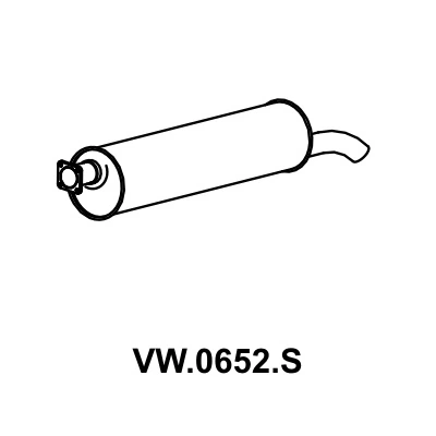 Escapamento Silencioso - MASTRA VW0652S