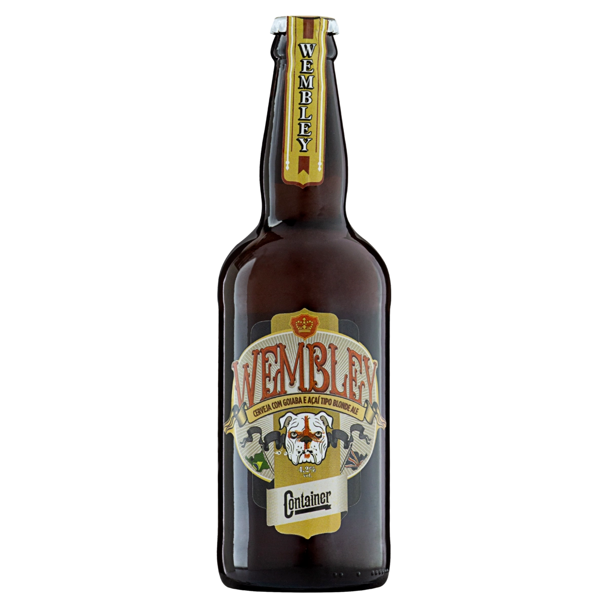 Cerveja Blonde Ale Wembley Goiaba E Açaí Container Garrafa 500ml