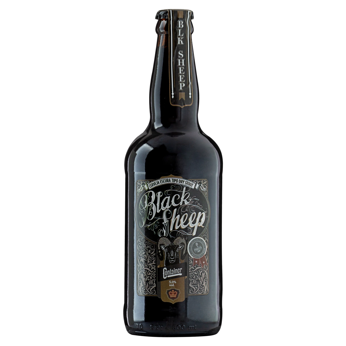 Cerveja Dry Stout Black Sheep Container Garrafa 500ml