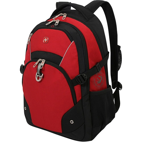 Mochila Para Notebook Wenger Dom Poliéster Vermelho/preto Até 15 Polegadas